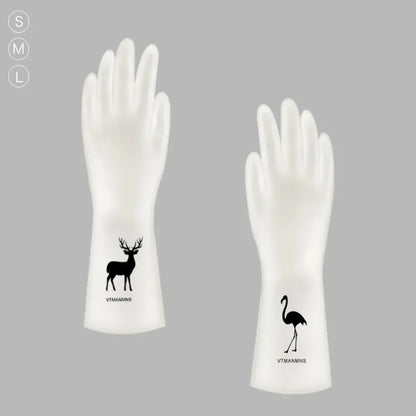 Waterproof Cleaning Gloves – Durable Silicone Kitchen Chore Gloves, Latex-Free - ZOOMNSTORE