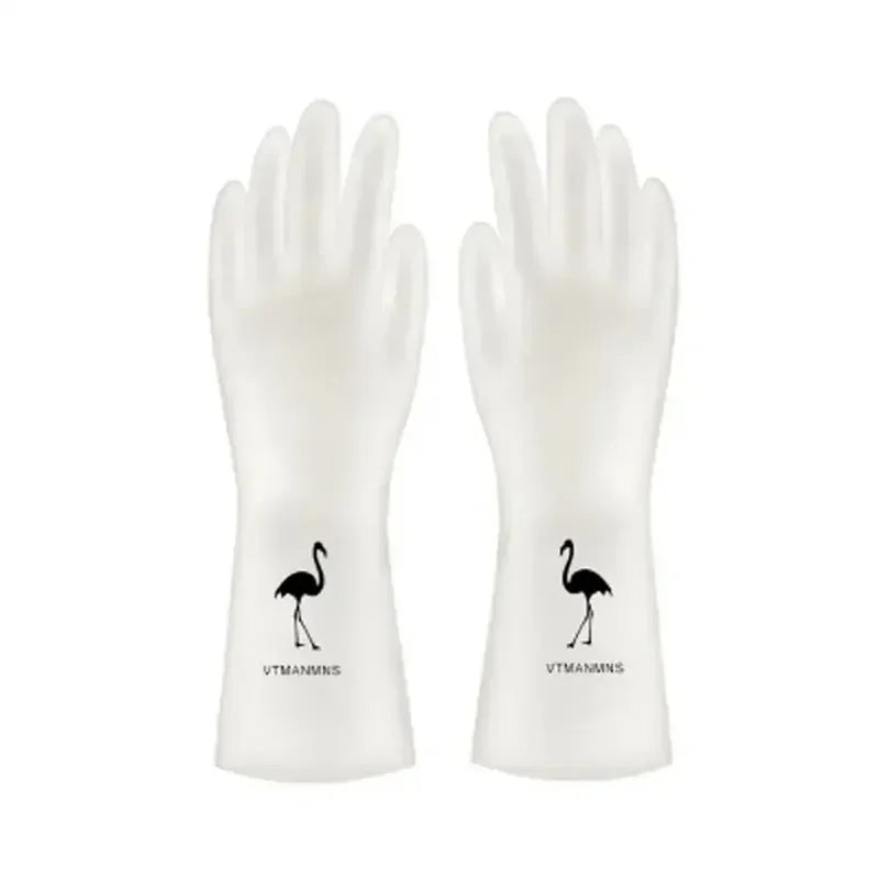 Waterproof Cleaning Gloves – Durable Silicone Kitchen Chore Gloves, Latex-Free - ZOOMNSTORE