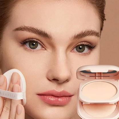 Milk Tea Waterproof Compact Powder - Full Coverage Matte Setting Powder - ZOOMNSTORE