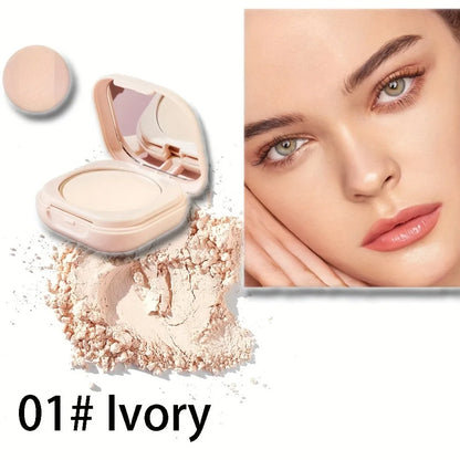 Milk Tea Waterproof Compact Powder - Full Coverage Matte Setting Powder - ZOOMNSTORE
