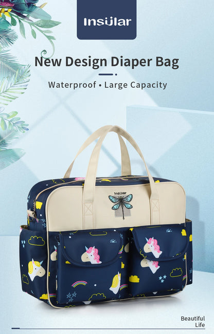 New Style Waterproof Diaper Bag Large Capacity Messenger Travel Bag Multifunctional Maternity Mother Baby Stroller Bags - ZOOMNSTORE
