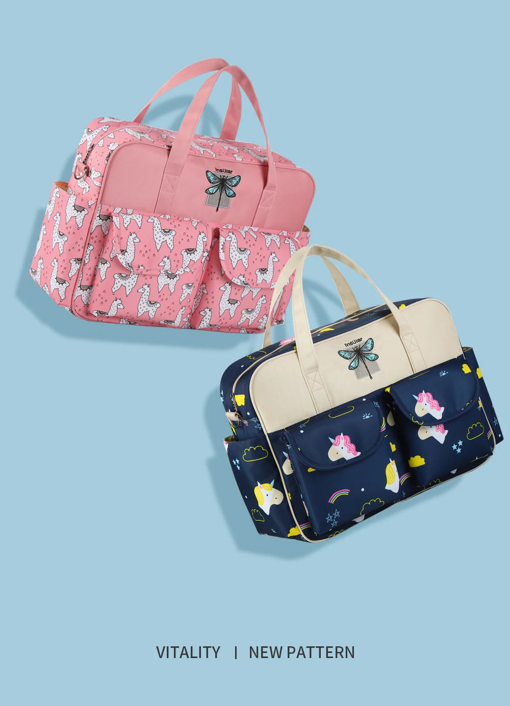 New Style Waterproof Diaper Bag Large Capacity Messenger Travel Bag Multifunctional Maternity Mother Baby Stroller Bags - ZOOMNSTORE