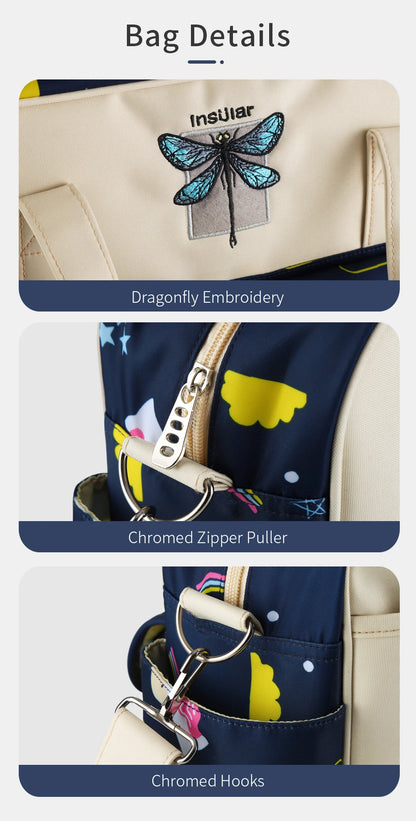 New Style Waterproof Diaper Bag Large Capacity Messenger Travel Bag Multifunctional Maternity Mother Baby Stroller Bags - ZOOMNSTORE