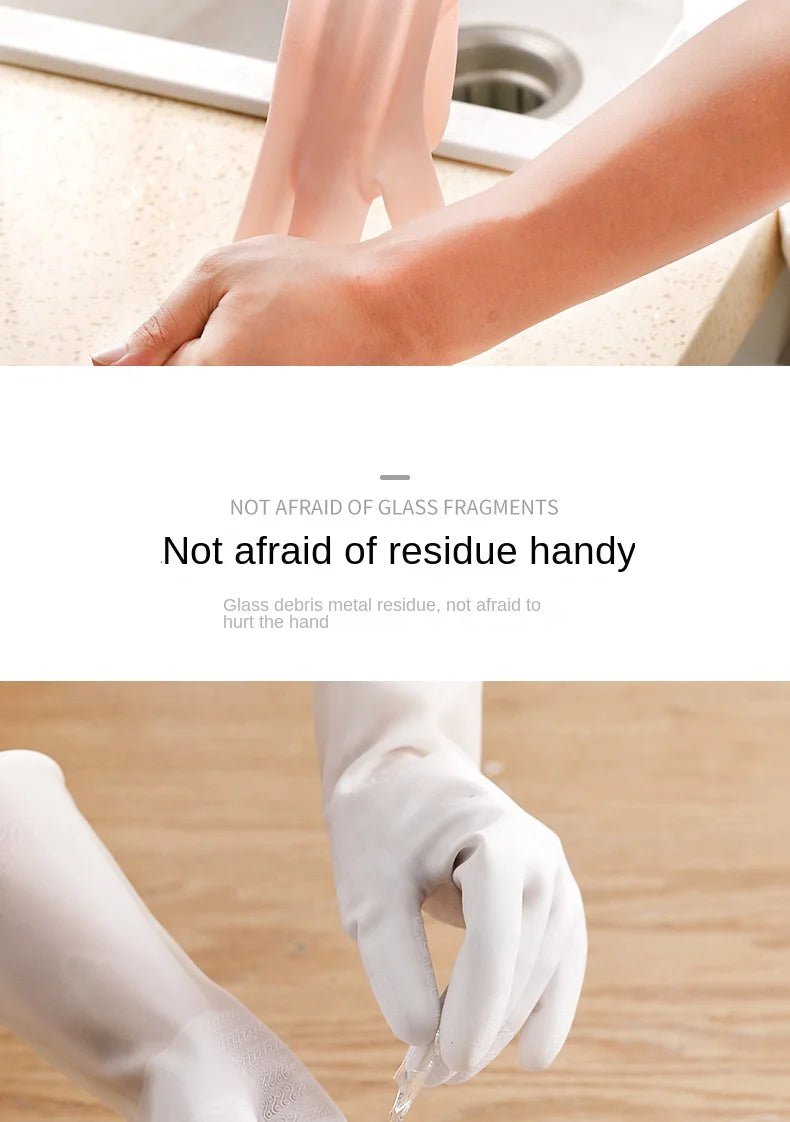 Waterproof Dishwashing Gloves | Flexible Thin Washing Gloves With Latex For Household Cleaning - ZOOMNSTORE