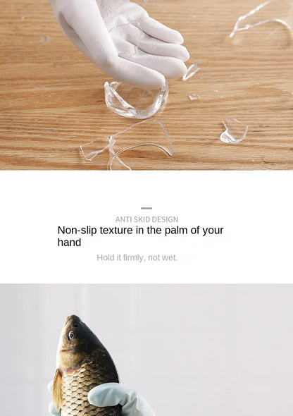 Waterproof Dishwashing Gloves | Flexible Thin Washing Gloves With Latex For Household Cleaning - ZOOMNSTORE