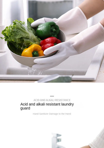 Waterproof Dishwashing Gloves | Flexible Thin Washing Gloves With Latex For Household Cleaning - ZOOMNSTORE