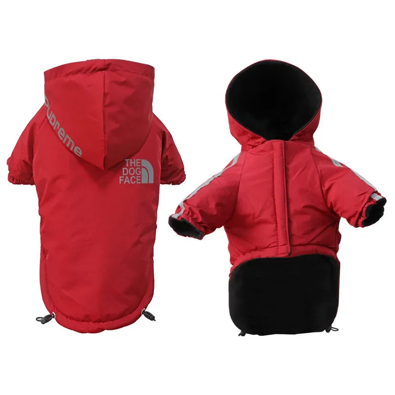 Reflective Waterproof Dog Jacket - Warm Hooded Coat for Small Medium Dogs - ZOOMNSTORE