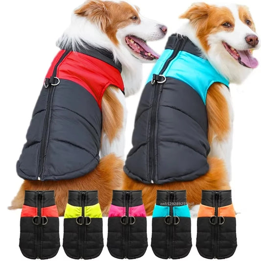 Waterproof Winter Dog Jacket - Padded Coat for Small to Large Dogs - ZOOMNSTORE