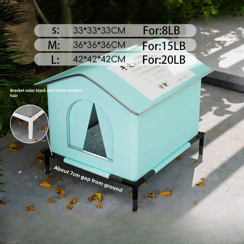 Stray Cat dog House Waterproof Outdoor Winter Warm Pet Cave Sleeping Beds Home Foldable Washable for Small Dog Puppy Supplies - ZOOMNSTORE