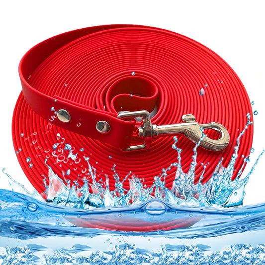 Waterproof Dog Leash - Easy Clean PVC Training Lead for Small to Large Dogs 3m 5m 10m 15m - ZOOMNSTORE