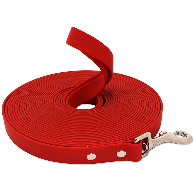 Waterproof Dog Leash - Easy Clean PVC Training Lead for Small to Large Dogs 3m 5m 10m 15m - ZOOMNSTORE