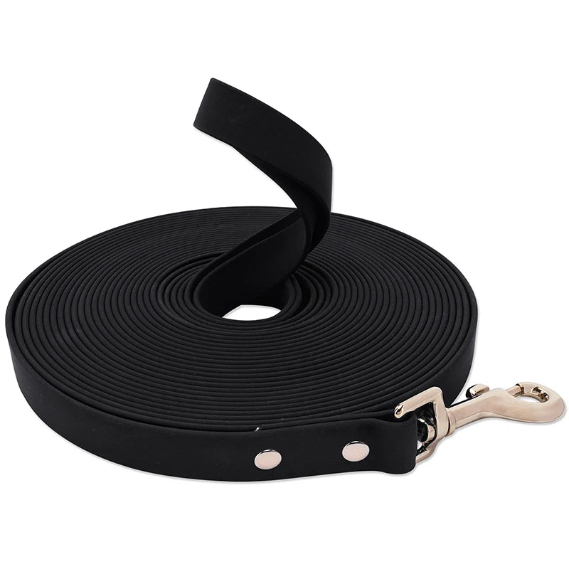 Waterproof Dog Leash - Easy Clean PVC Training Lead for Small to Large Dogs 3m 5m 10m 15m - ZOOMNSTORE