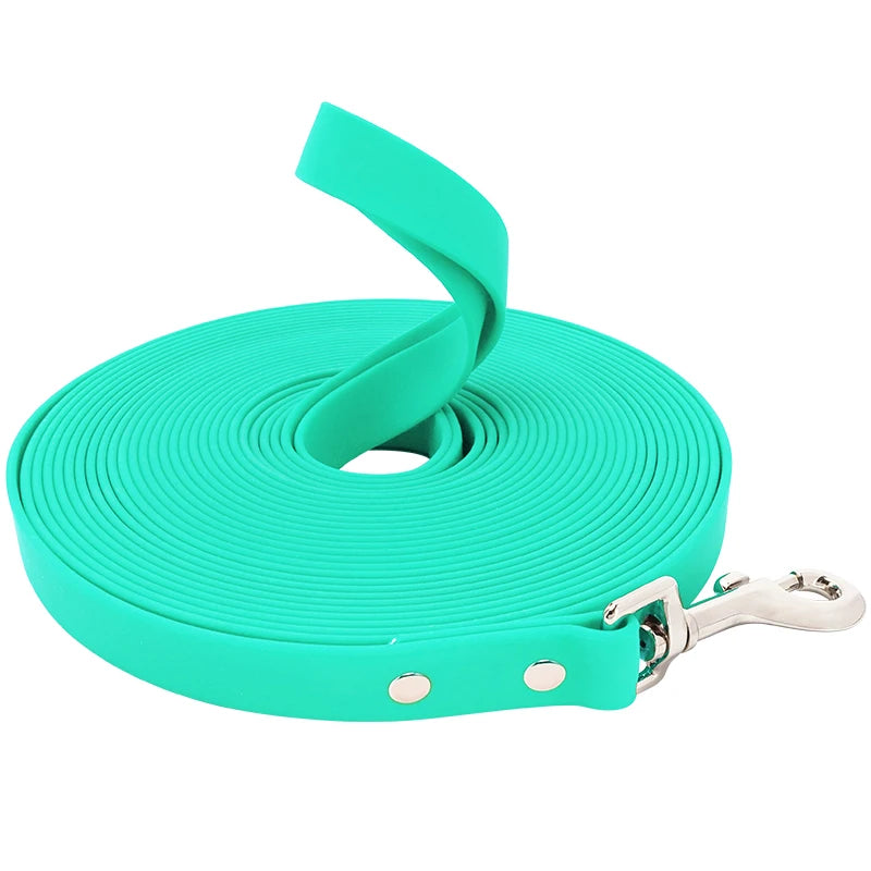 Waterproof Dog Leash - Easy Clean PVC Training Lead for Small to Large Dogs 3m 5m 10m 15m - ZOOMNSTORE