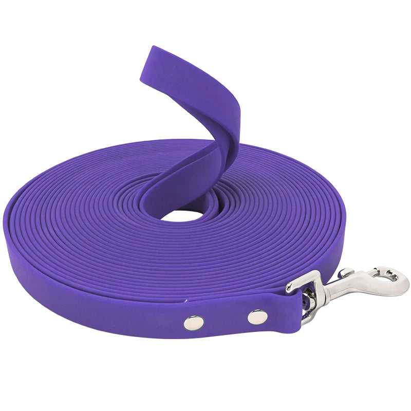 Waterproof Dog Leash - Easy Clean PVC Training Lead for Small to Large Dogs 3m 5m 10m 15m - ZOOMNSTORE