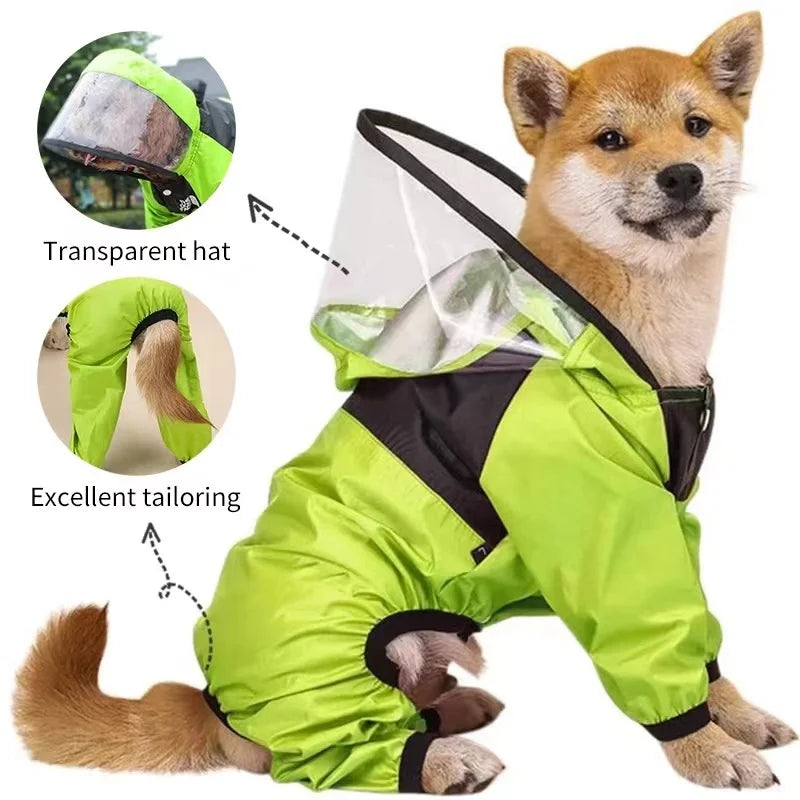 Waterproof Dog Raincoat - Pet Jumpsuit for Dogs - ZOOMNSTORE