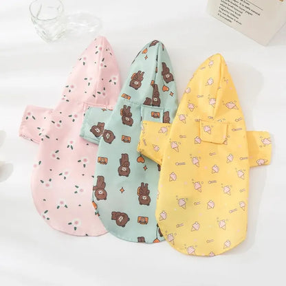 Waterproof Dog Raincoat - Summer Short Sleeve Outdoor Coat for Bichon  Schnauzer - ZOOMNSTORE