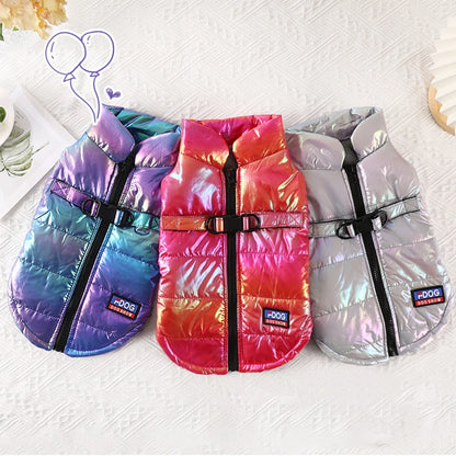 Waterproof Dog Vest - Reflective Color Changing Autumn Dog Apparel With Velvet Warmth - ZOOMNSTORE