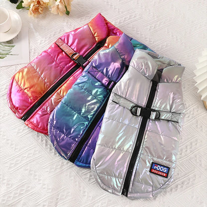 Waterproof Dog Vest - Reflective Color Changing Autumn Dog Apparel With Velvet Warmth - ZOOMNSTORE