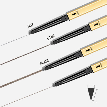 Waterproof Dual-Ended Eyebrow Pencil - Precise Long-Lasting Smudge-Proof Brow Makeup - ZOOMNSTORE