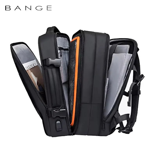Waterproof Expandable Mens Laptop Backpack - 173 Large Capacity Travel Bag - ZOOMNSTORE