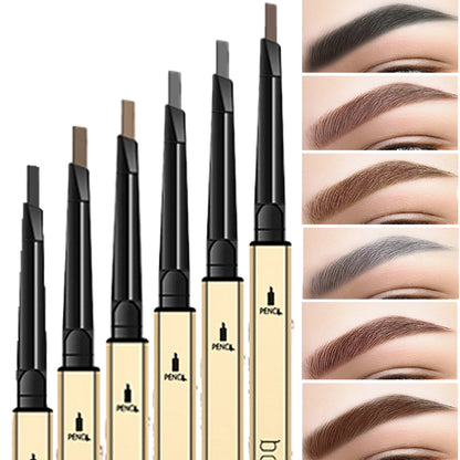 Waterproof Dual-Ended Eyebrow Pencil - Precise Long-Lasting Smudge-Proof Brow Makeup - ZOOMNSTORE