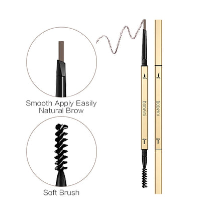 Waterproof Dual-Ended Eyebrow Pencil - Precise Long-Lasting Smudge-Proof Brow Makeup - ZOOMNSTORE