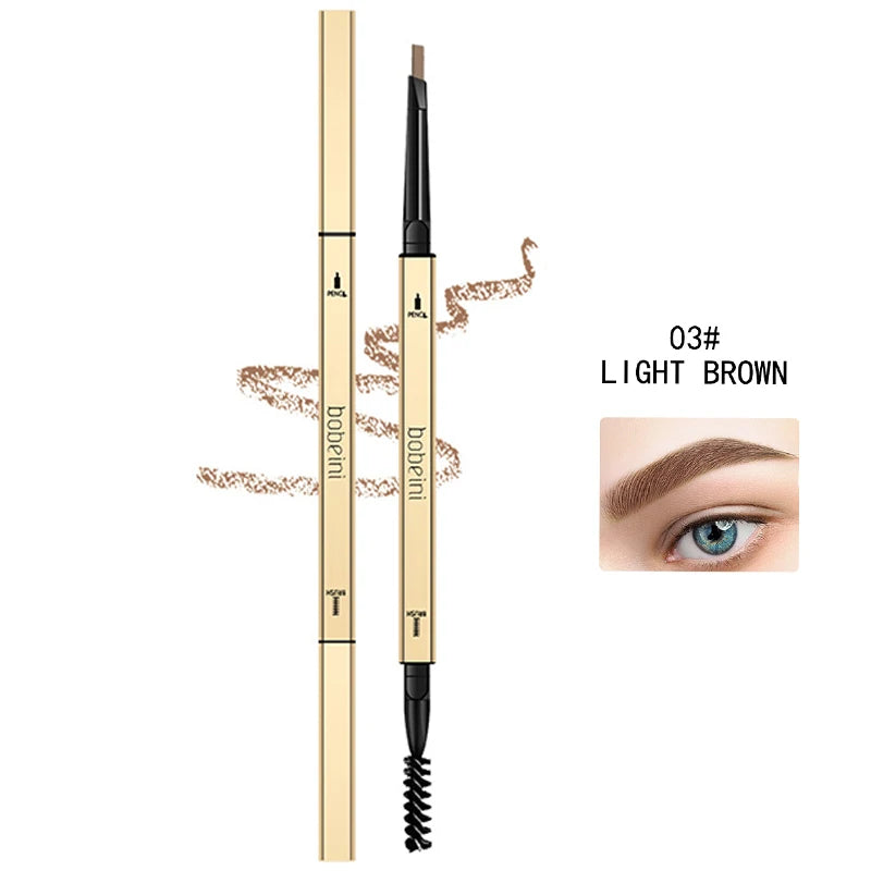 Waterproof Dual-Ended Eyebrow Pencil - Precise Long-Lasting Smudge-Proof Brow Makeup - ZOOMNSTORE