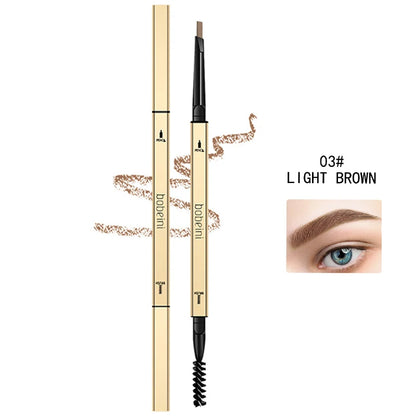 Waterproof Dual-Ended Eyebrow Pencil - Precise Long-Lasting Smudge-Proof Brow Makeup - ZOOMNSTORE