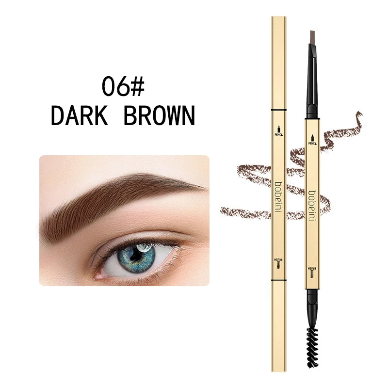 Waterproof Dual-Ended Eyebrow Pencil - Precise Long-Lasting Smudge-Proof Brow Makeup - ZOOMNSTORE