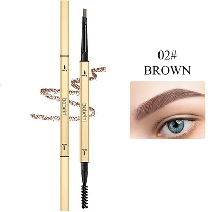 Waterproof Dual-Ended Eyebrow Pencil - Precise Long-Lasting Smudge-Proof Brow Makeup - ZOOMNSTORE