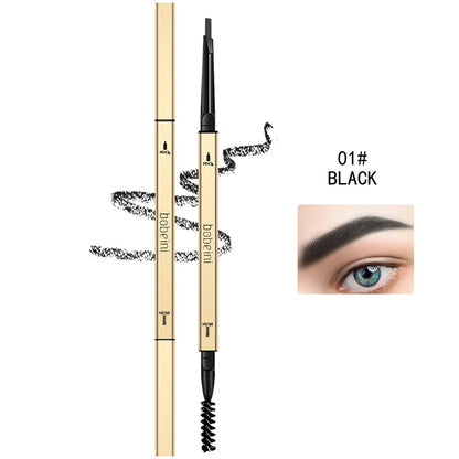 Waterproof Dual-Ended Eyebrow Pencil - Precise Long-Lasting Smudge-Proof Brow Makeup - ZOOMNSTORE