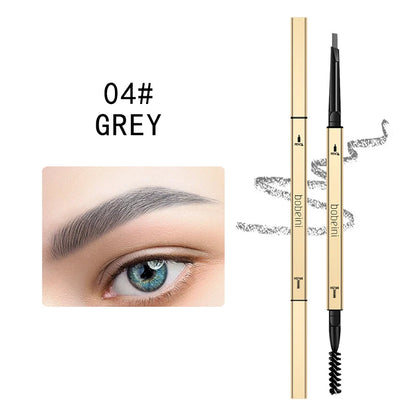 Waterproof Dual-Ended Eyebrow Pencil - Precise Long-Lasting Smudge-Proof Brow Makeup - ZOOMNSTORE