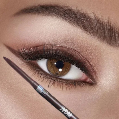Waterproof Eyeliner Pen - Brown Silkworm Style Soft Pencil, Quick Dry, Long Lasting - ZOOMNSTORE