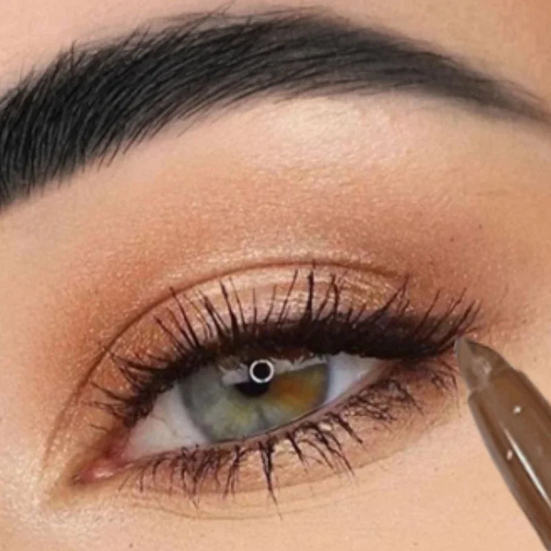 Waterproof Eyeliner Pen - Brown Silkworm Style Soft Pencil, Quick Dry, Long Lasting - ZOOMNSTORE