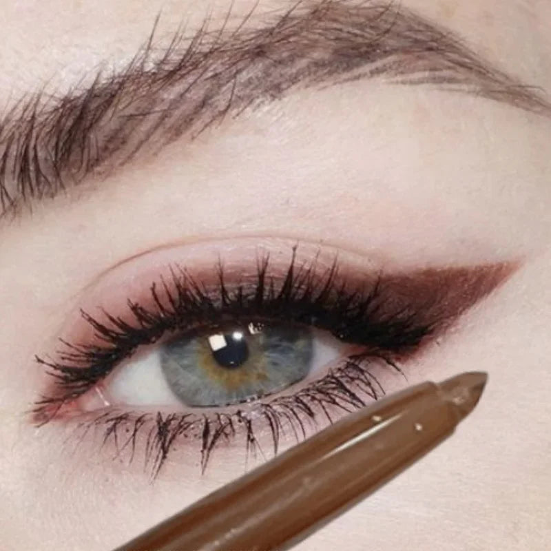 Waterproof Eyeliner Pen - Brown Silkworm Style Soft Pencil, Quick Dry, Long Lasting - ZOOMNSTORE