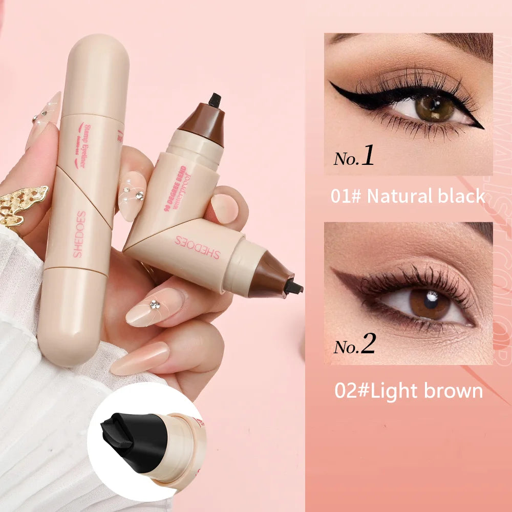 Waterproof Eyeliner Pen - Fast Drying, Smooth, Durable Cream Formula for Natural Eye Makeup - ZOOMNSTORE