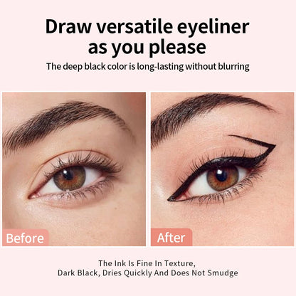 Waterproof Eyeliner Pen - Fast Drying, Smooth, Durable Cream Formula for Natural Eye Makeup - ZOOMNSTORE