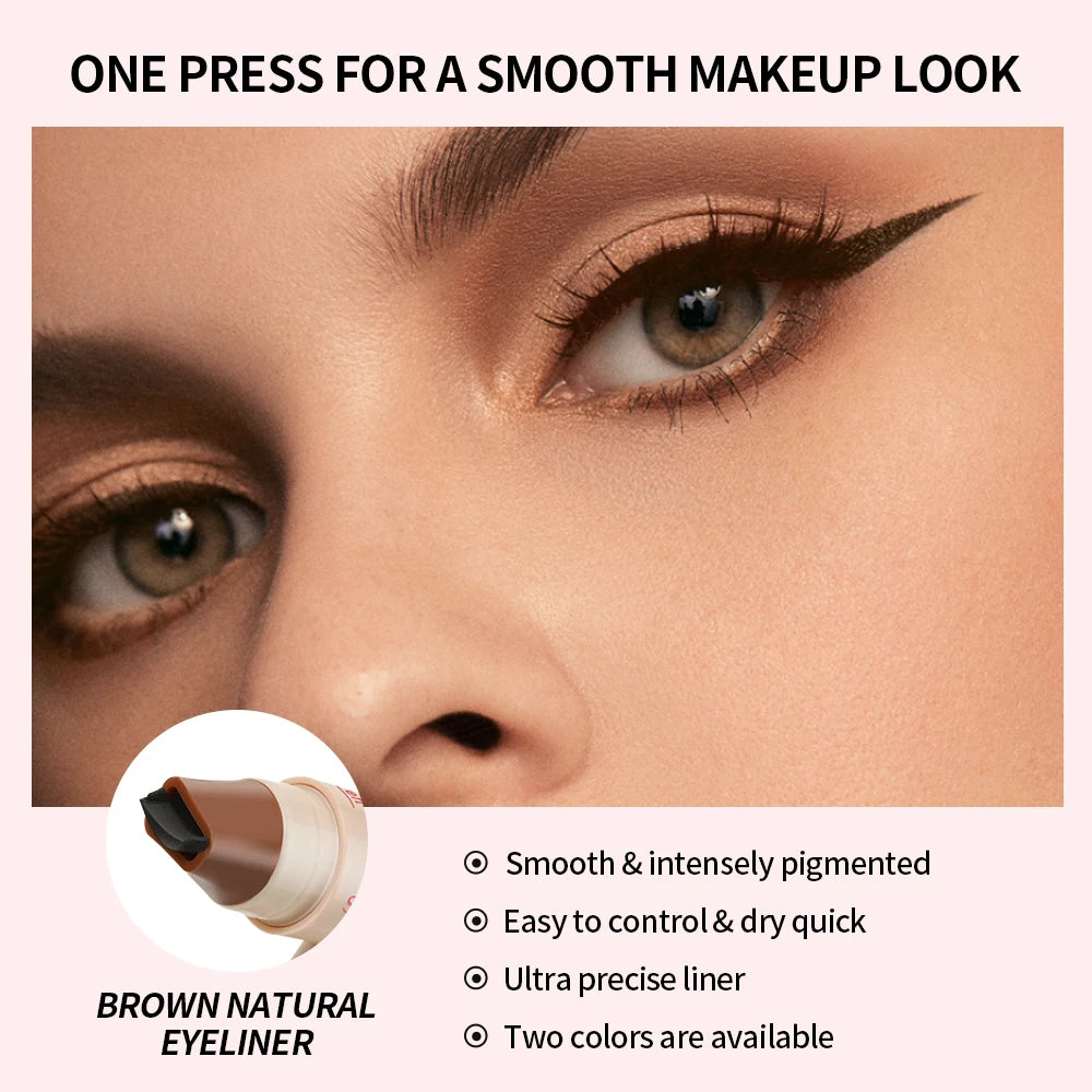 Waterproof Eyeliner Pen - Fast Drying, Smooth, Durable Cream Formula for Natural Eye Makeup - ZOOMNSTORE