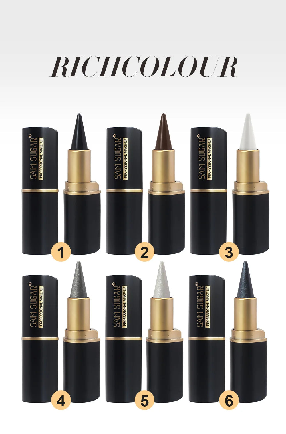 Waterproof Eyeliner Pen - Long Lasting Gel Eye Pencil, Quick Dry Matte Eyebrow Cream - ZOOMNSTORE