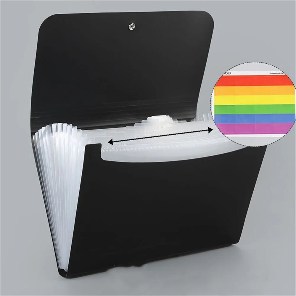 Large Capacity Waterproof A4 File Organizer - Document and Certificate Storage Folder - ZOOMNSTORE