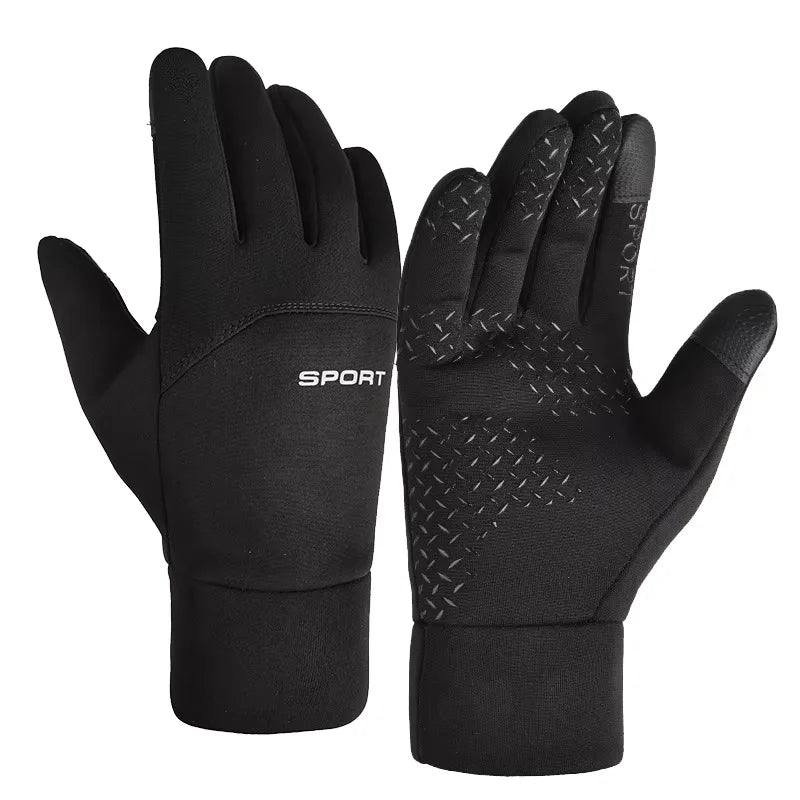 Waterproof Football Gloves – Thermal Grip Cycling Sports Mittens With Polyester - ZOOMNSTORE