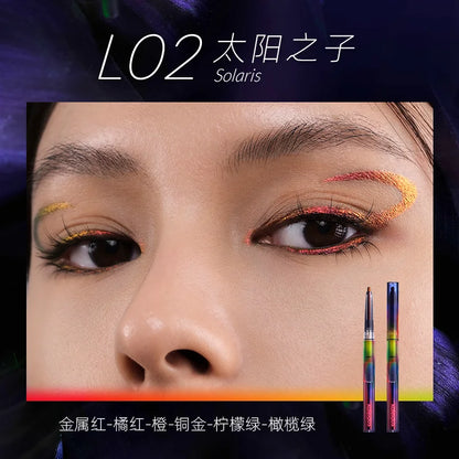 Waterproof Gel Eyeliner – Long Wear Chameleon Color Metallic Glitter Eye Pen - ZOOMNSTORE