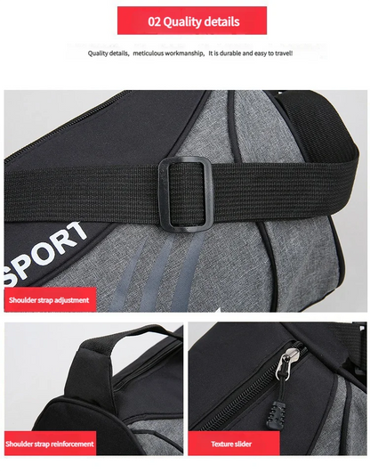 Waterproof Gym Bag – Portable Storage Crossbody Yoga Fitness Sports Carrier - ZOOMNSTORE