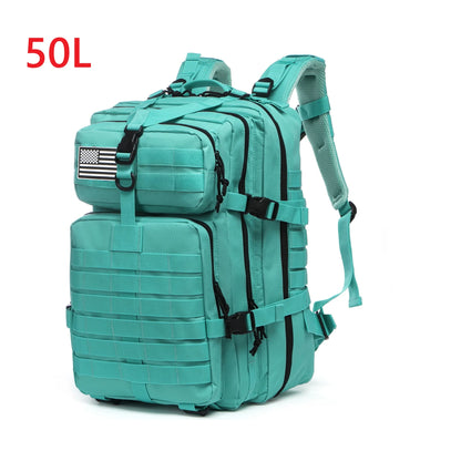 Tactical Waterproof Backpack - 25L50L Nylon Rucksack for Trekking Fishing Hunting Camping Hiking - ZOOMNSTORE