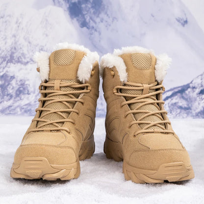 Waterproof Hiking Boots - Men's Rubber Sole Desert Boots With Arch Support - ZOOMNSTORE