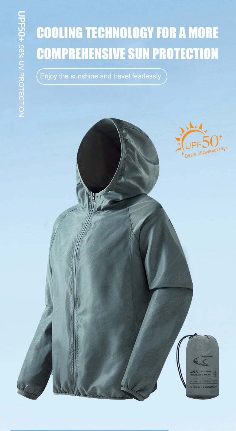 Waterproof Hiking Jacket - Lightweight Quick Dry Jacket With UPF 50+ Sun Protection Coat - ZOOMNSTORE