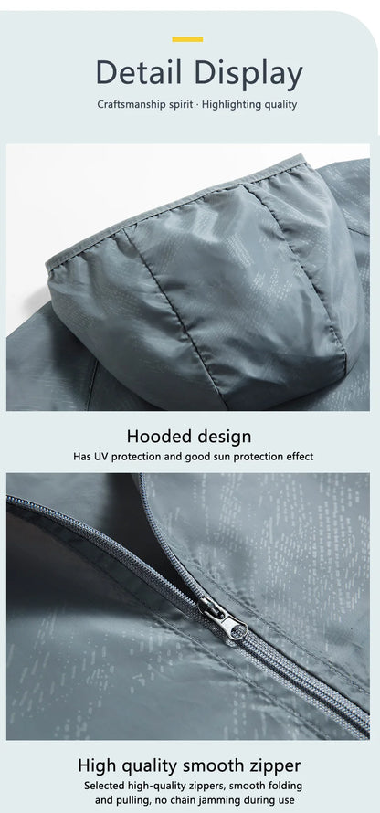 Waterproof Hiking Jacket - Lightweight Quick Dry Jacket With UPF 50+ Sun Protection Coat - ZOOMNSTORE