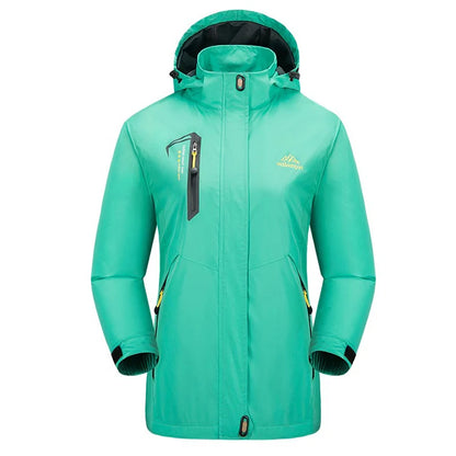 Waterproof Hiking Jacket - Women's Breathable Windproof Camping Coat With Adjustable Hood - ZOOMNSTORE