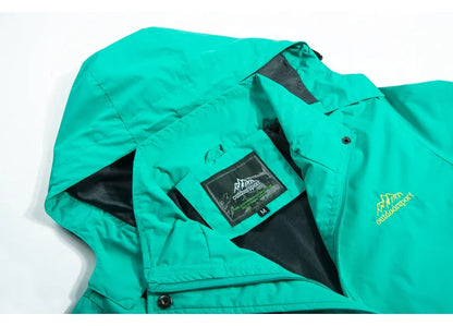 Waterproof Hiking Jacket - Women's Breathable Windproof Camping Coat With Adjustable Hood - ZOOMNSTORE