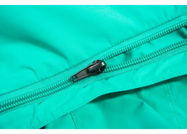 Waterproof Hiking Jacket - Women's Breathable Windproof Camping Coat With Adjustable Hood - ZOOMNSTORE